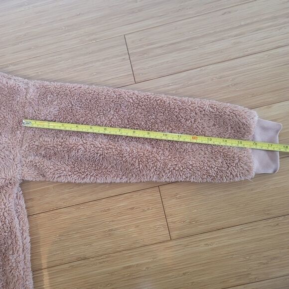 Zoe + Liv Brown Warm & Cozy Plush Teddy Sweater Size Small - Picture 5 of 9